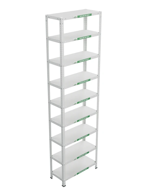 Стеллаж металлический Титан МС-750 2400x700x300 9 полок