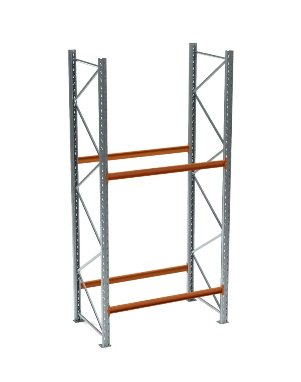 Стеллаж паллетный СП 4000x1800x1100, 2 яруса (1310 кг на ярус, 9450 кг на секцию)