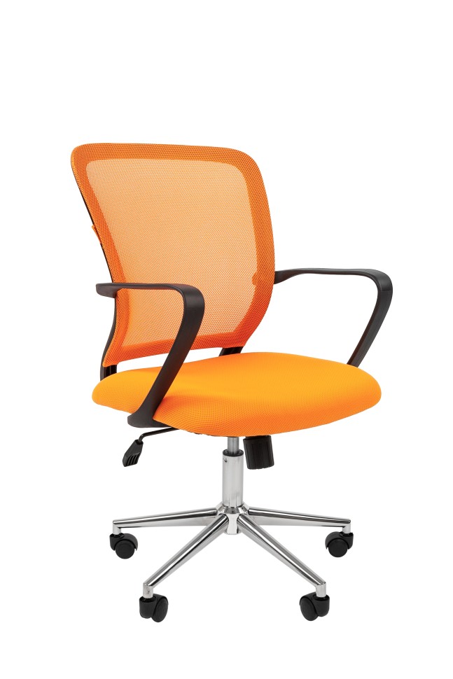 Офисное кресло Chairman 698 Россия TW-66 оранжевый хром new