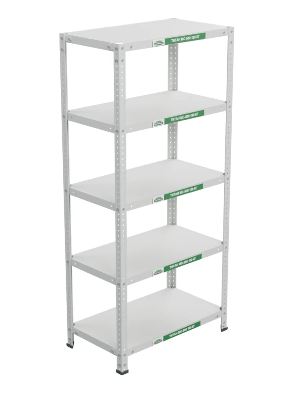 Стеллаж металлический Титан МС-500 1500х700х400 5 полок