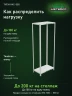Стеллаж металлический Титан МС-500 1800х700х400 2 полки