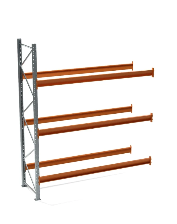Секция дополнительная паллетного стеллажа СП 4000x3300x1100, 3 яруса (3280 кг на ярус, 17900 кг на секцию)