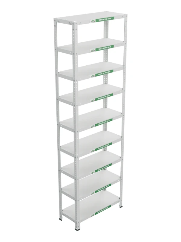 Стеллаж металлический Титан МС-750 2200x700x300 9 полок