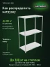Стеллаж металлический Титан МС-500 1800х1200х600 3 полки