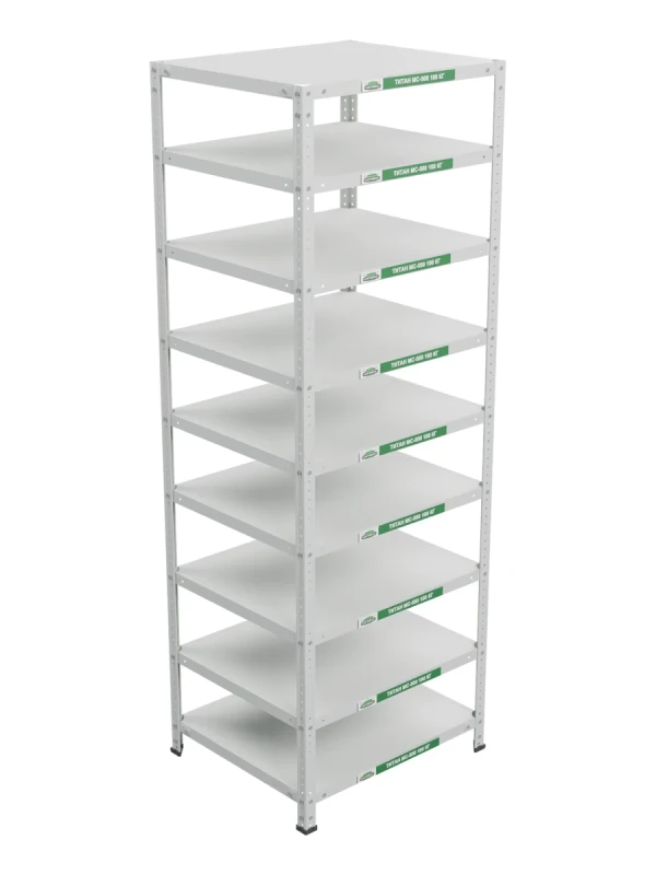 Стеллаж металлический Титан МС-500 2000х700х600 9 полок