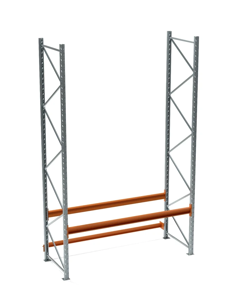 Стеллаж паллетный СП 4500x2700x1100, 1 ярус (1860 кг на ярус, 4300 кг на секцию)