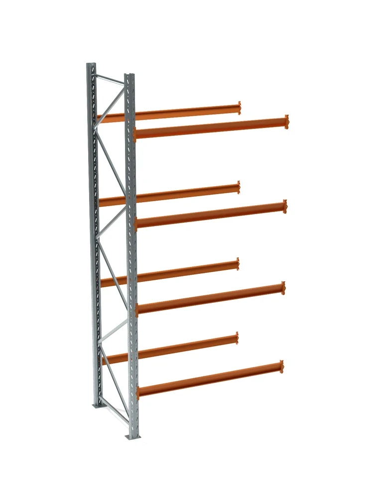 Секция дополнительная паллетного стеллажа СП 4000x1800x1100, 4 яруса (1310 кг на ярус, 12670 кг на секцию)